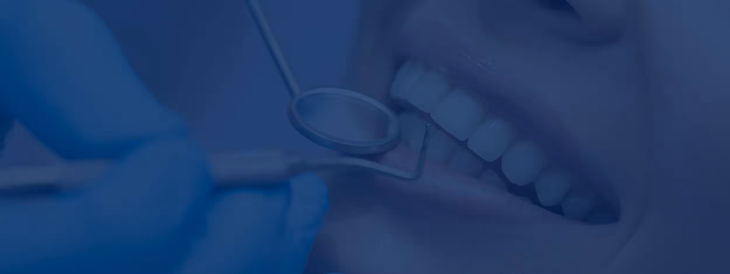 Close-up of dental instruments during a minor oral surgery procedure