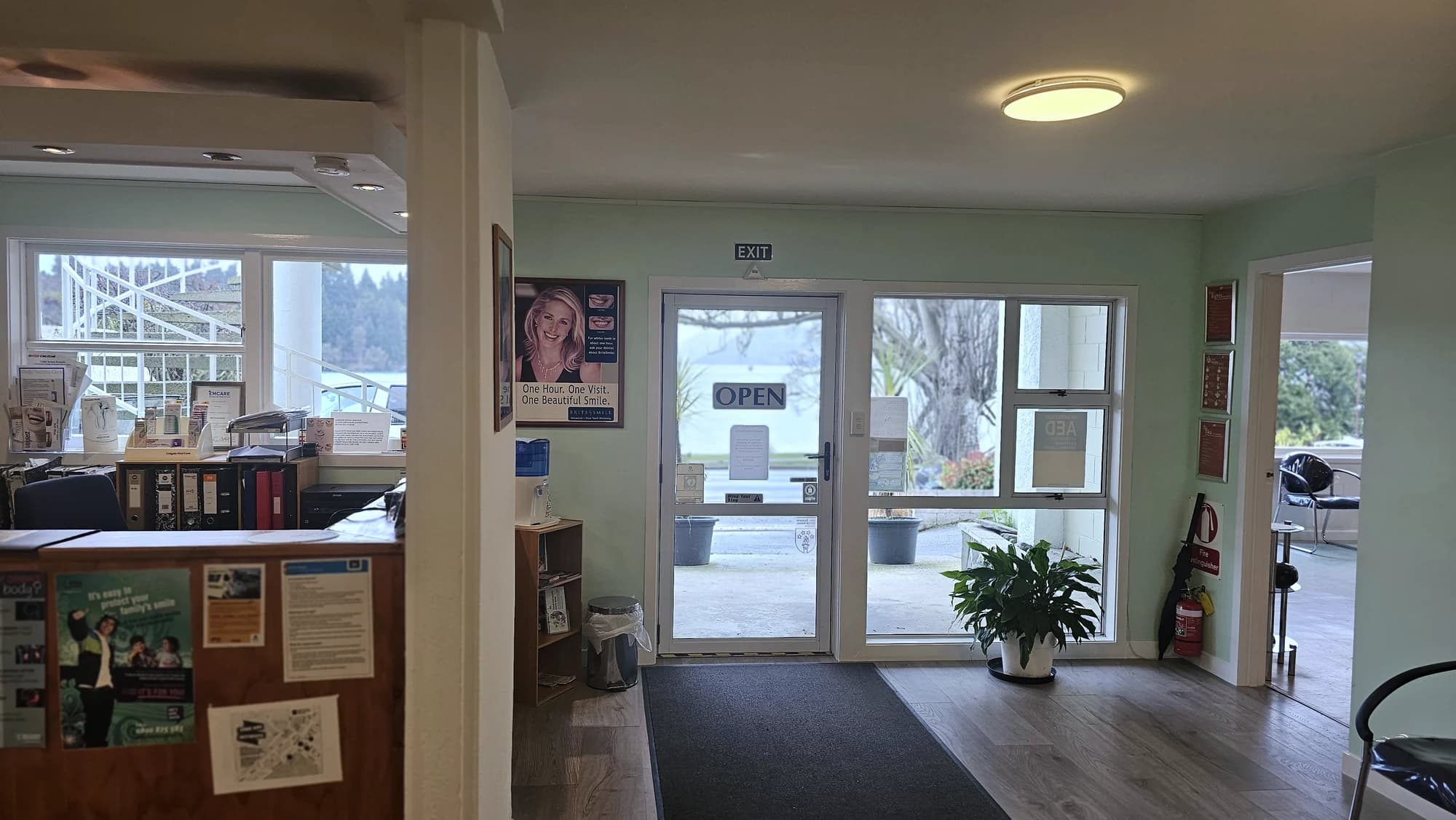 Reception at Lakeside Dental Practice, central Queenstown